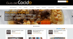 Desktop Screenshot of guiadelcocido.com