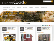 Tablet Screenshot of guiadelcocido.com